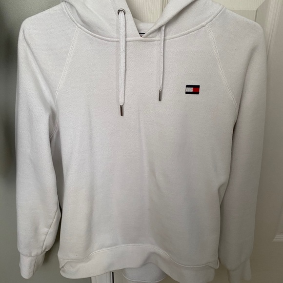Tommy Hilfiger Sweaters - Tommy Hilfiger White Hoodie